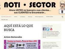 Tablet Screenshot of notisector.com